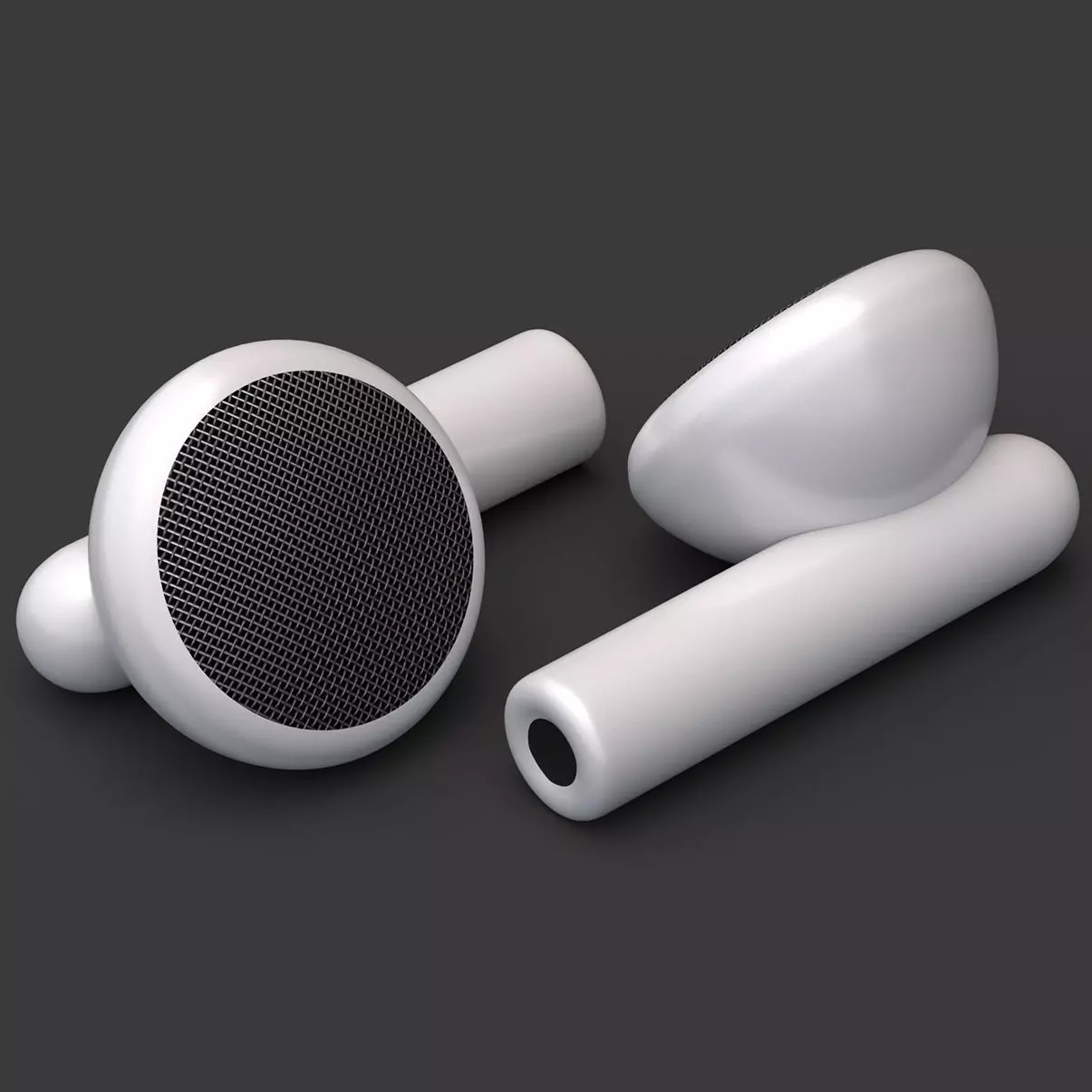 Earphones Earbuds 3D model_0