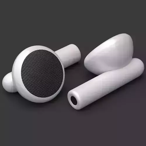 Earphones Earbuds 3D model