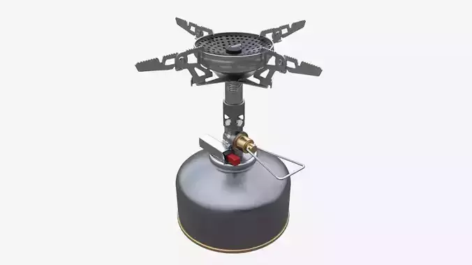Camping Gas Stove with Cartridge Mockup 02