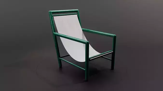 Deckchair by Robert Mallet-Stevens - Vintage green
