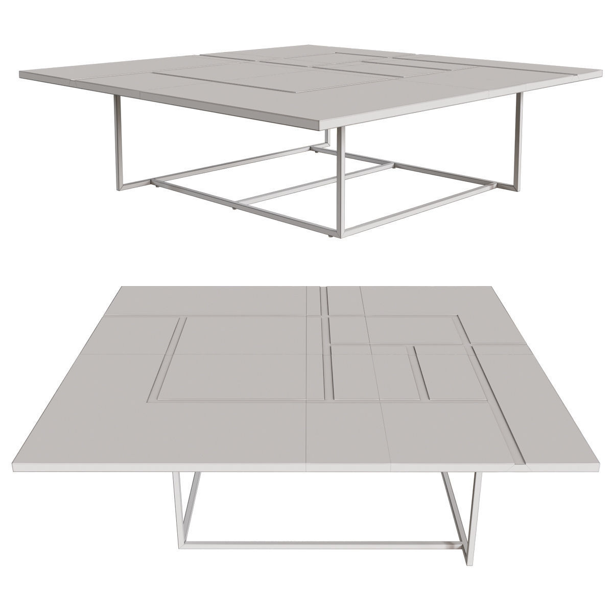 Roche Bobois LONG BEACH COCKTAIL TABLE 3D model_4