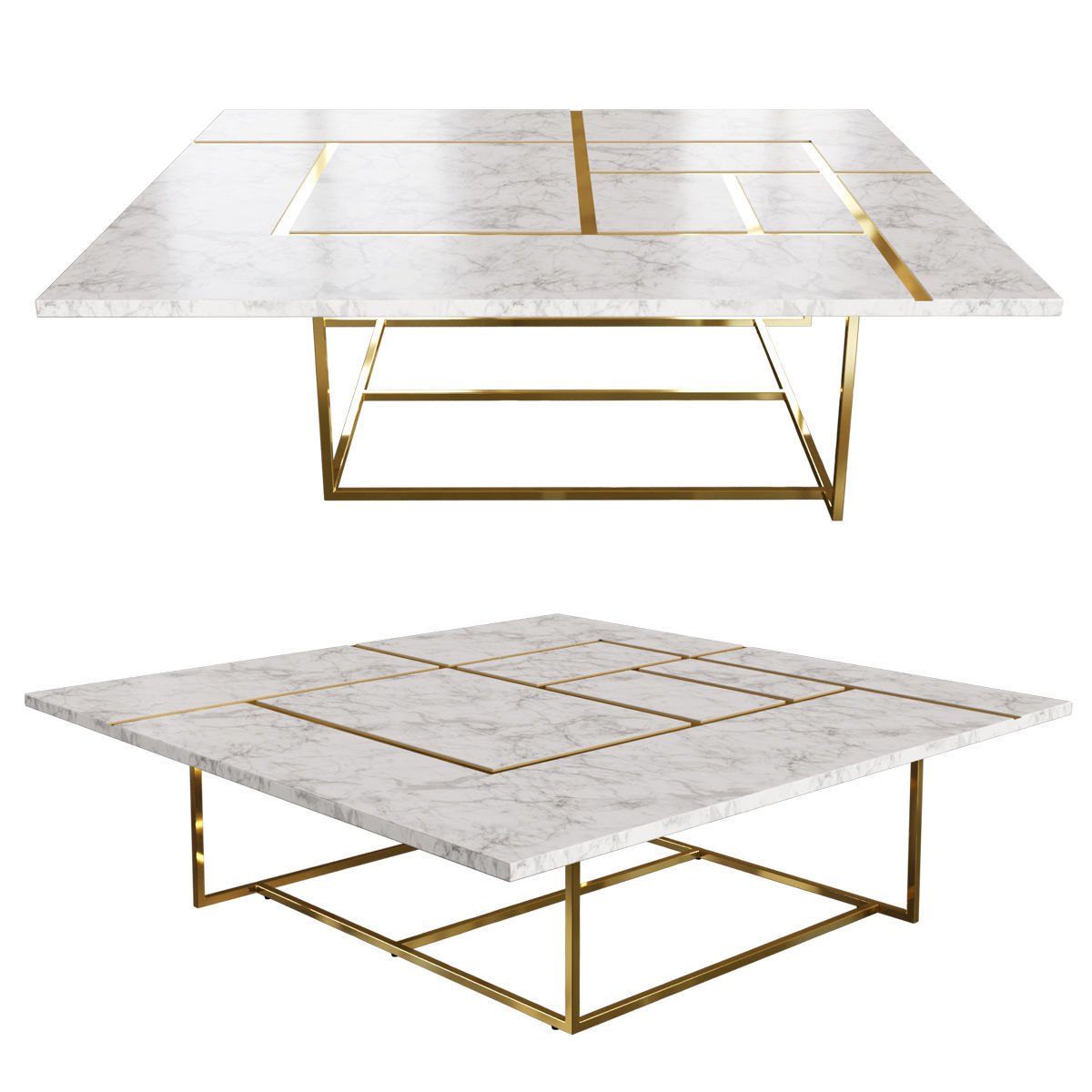 Roche Bobois LONG BEACH COCKTAIL TABLE 3D model_2