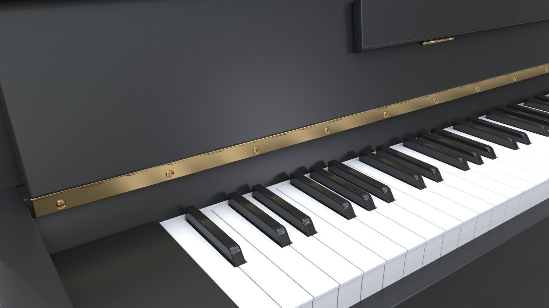 Digital piano musical instruments 06 3D model_2