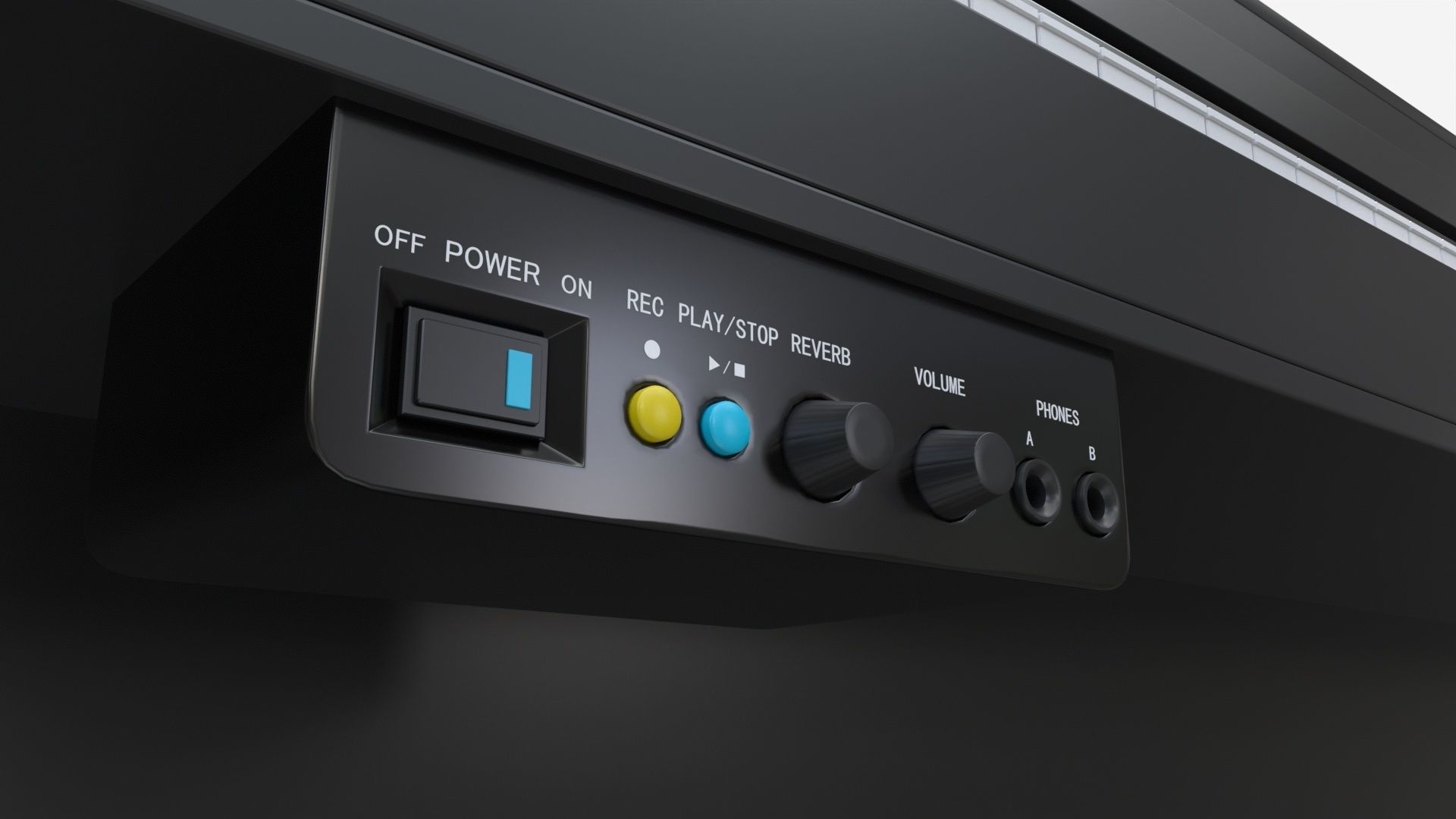 Digital piano musical instruments 06 3D model_3