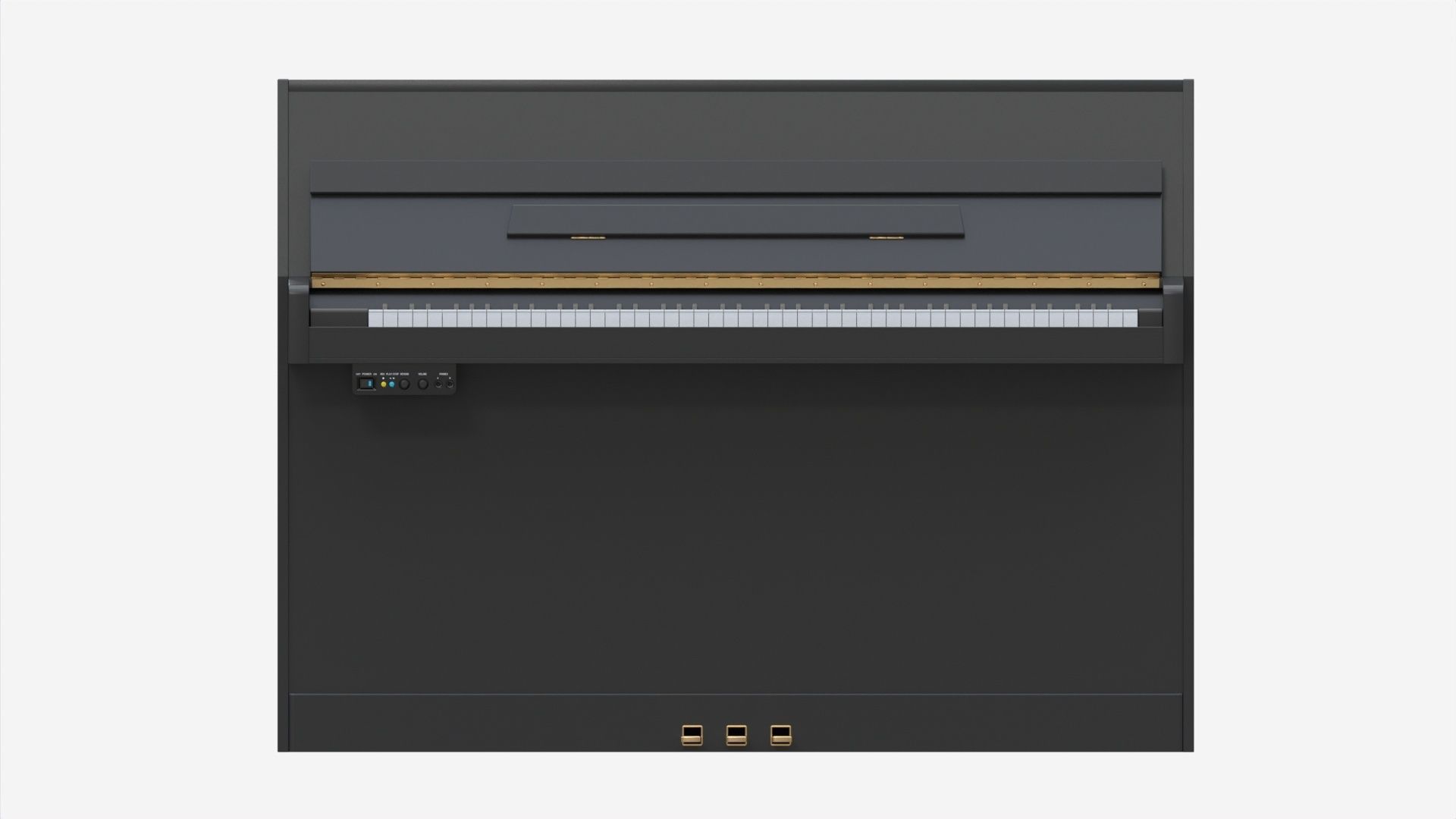 Digital piano musical instruments 06 3D model_4