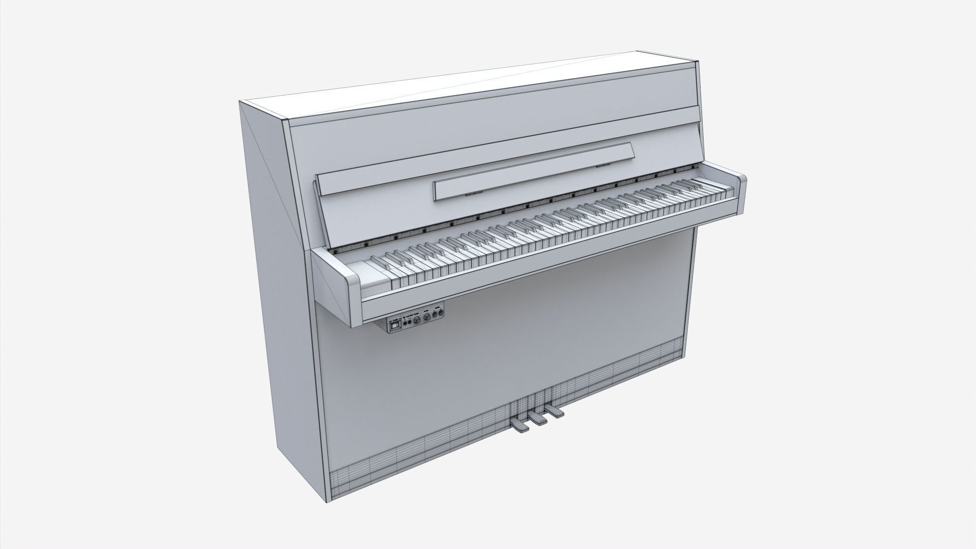 Digital piano musical instruments 06 3D model_5