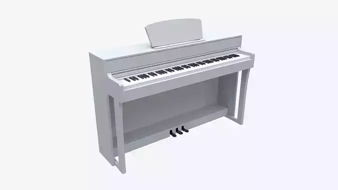 Digital piano musical instruments 07 3D model