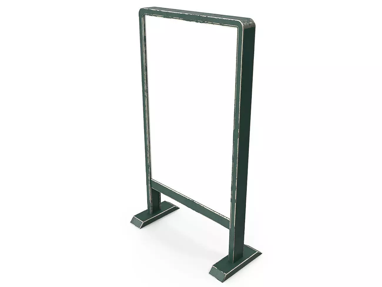 Street Advertising Billboard 03 Low-poly 3D model_0