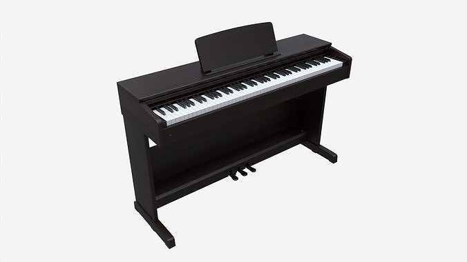 Digital piano musical instruments 08 3D model