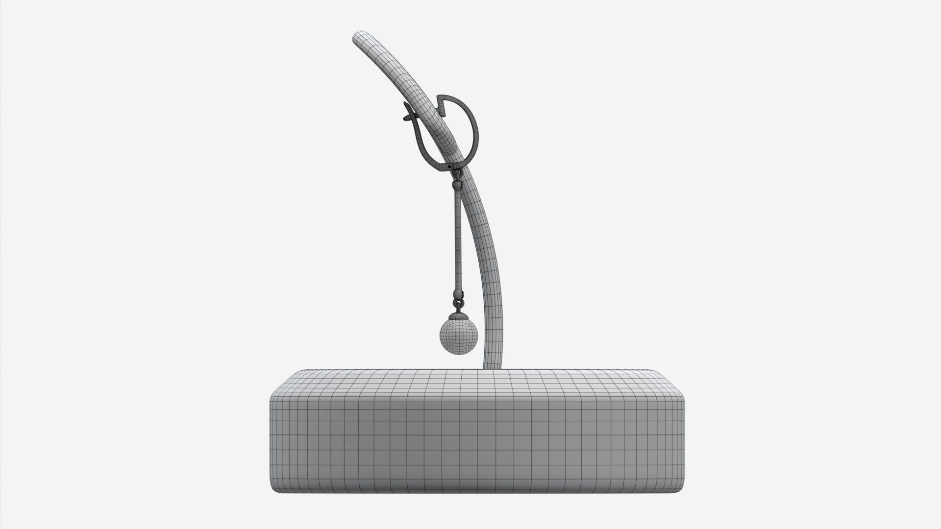 Earrings Leather Display Holder Stand 01 3D model_13