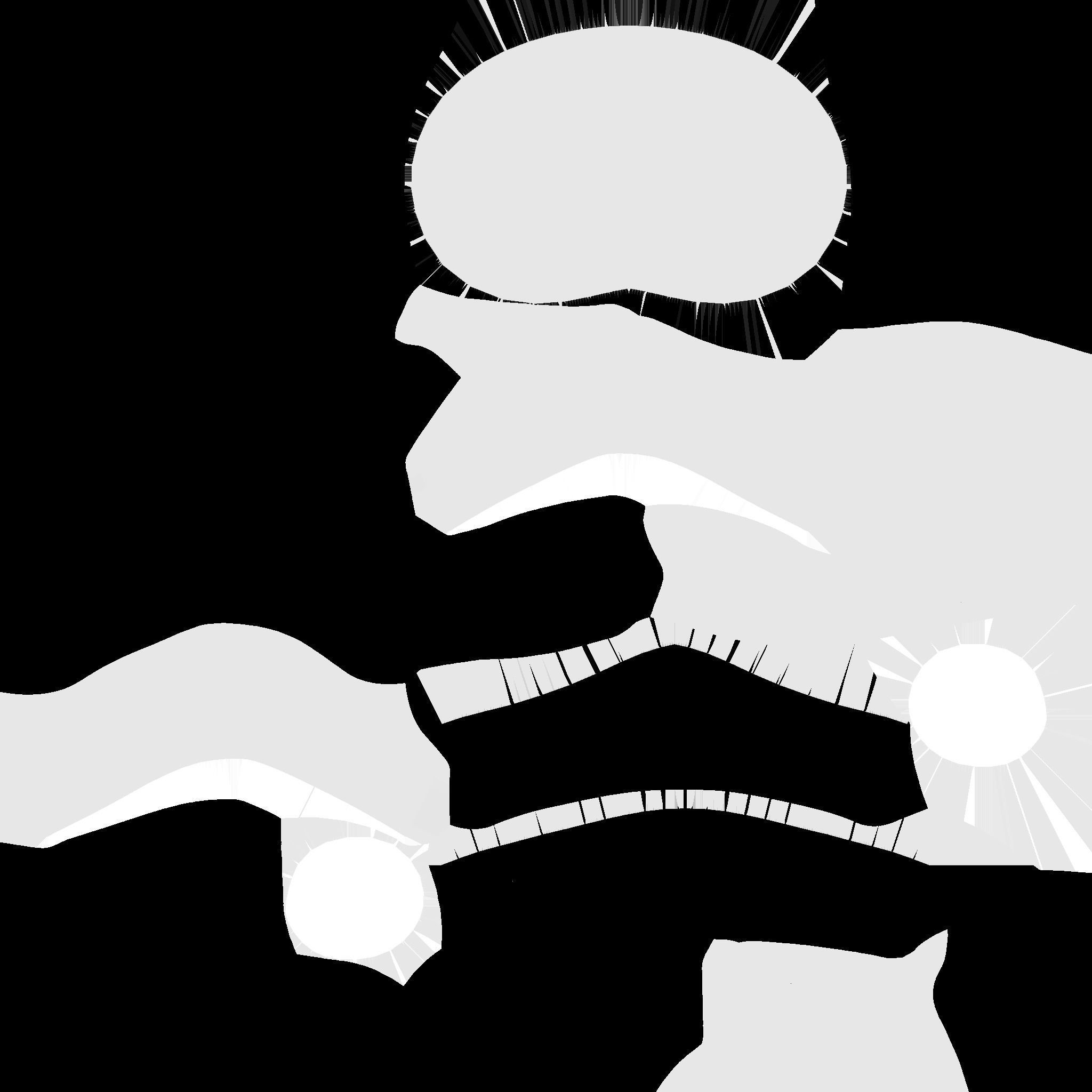 Jetpack J03 Black White - SciFi Character Design Low-poly 3D model_26