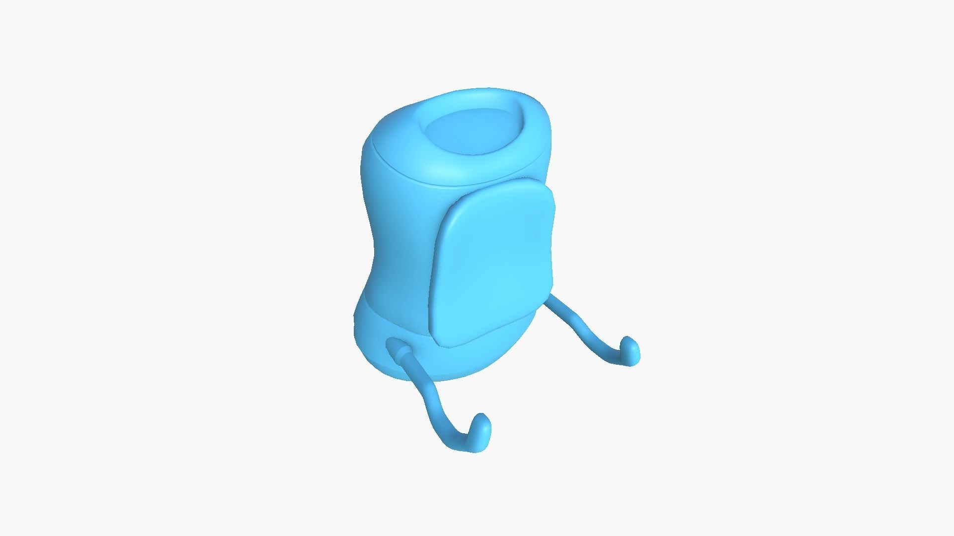 Jetpack J05 Yellow Black - SciFi Character Design Low-poly 3D model_13