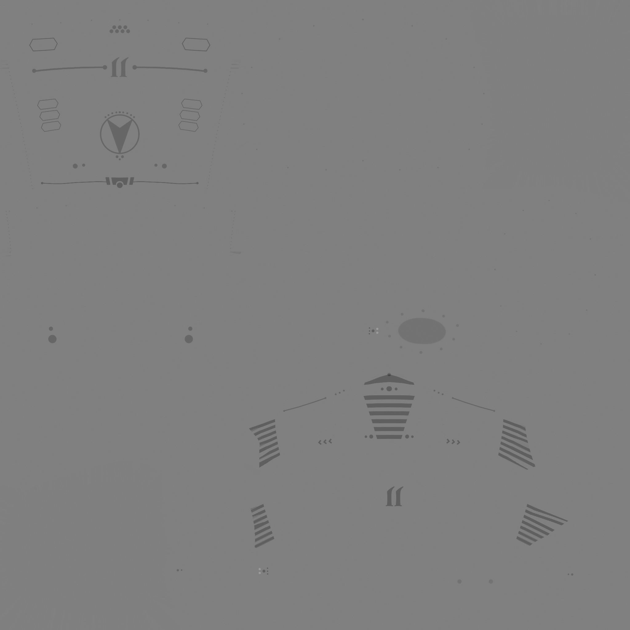 Jetpack J05 Yellow Black - SciFi Character Design Low-poly 3D model_25