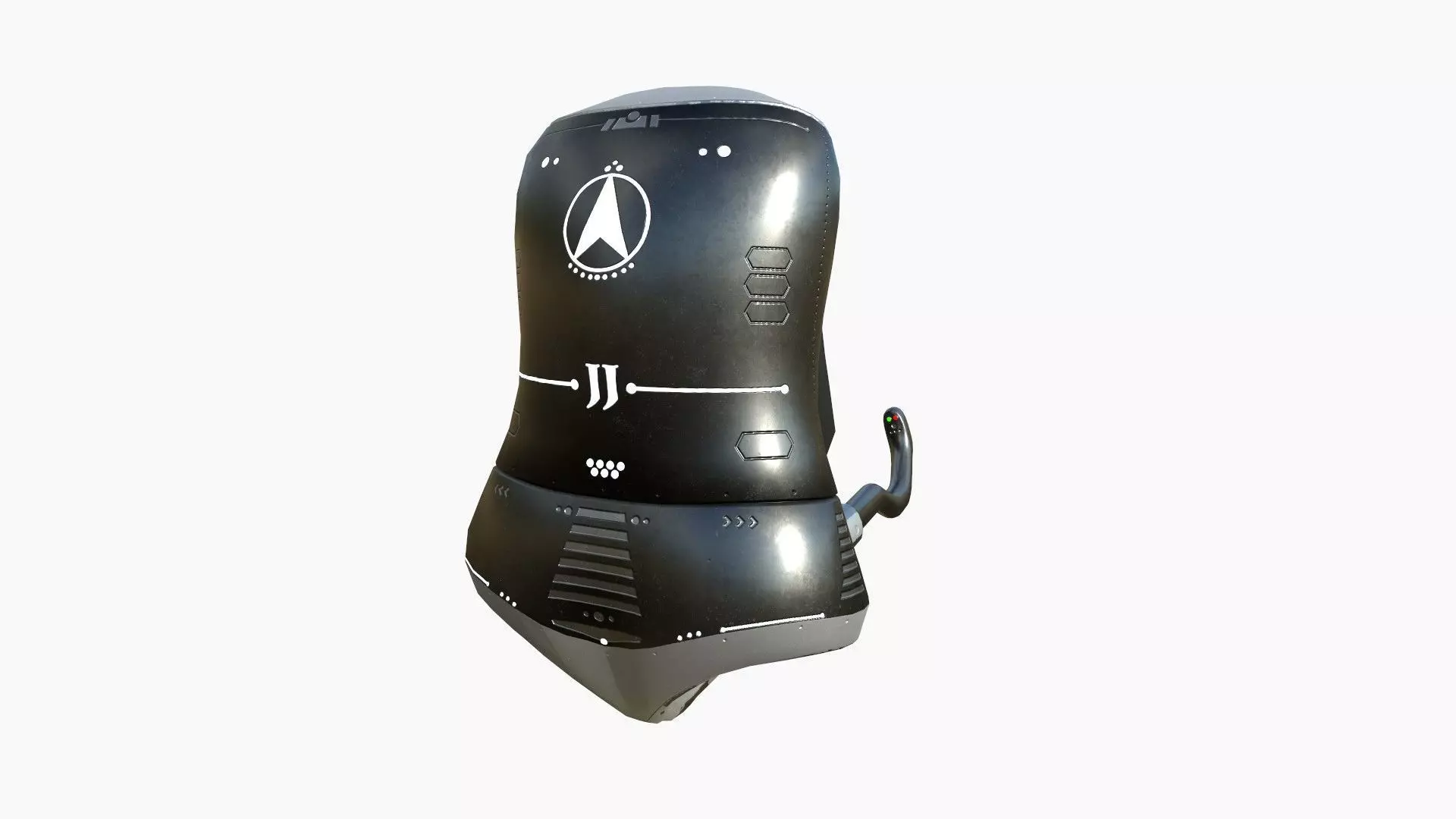 Jetpack J06 Dark Steel - SciFi Character Design Low-poly 3D model