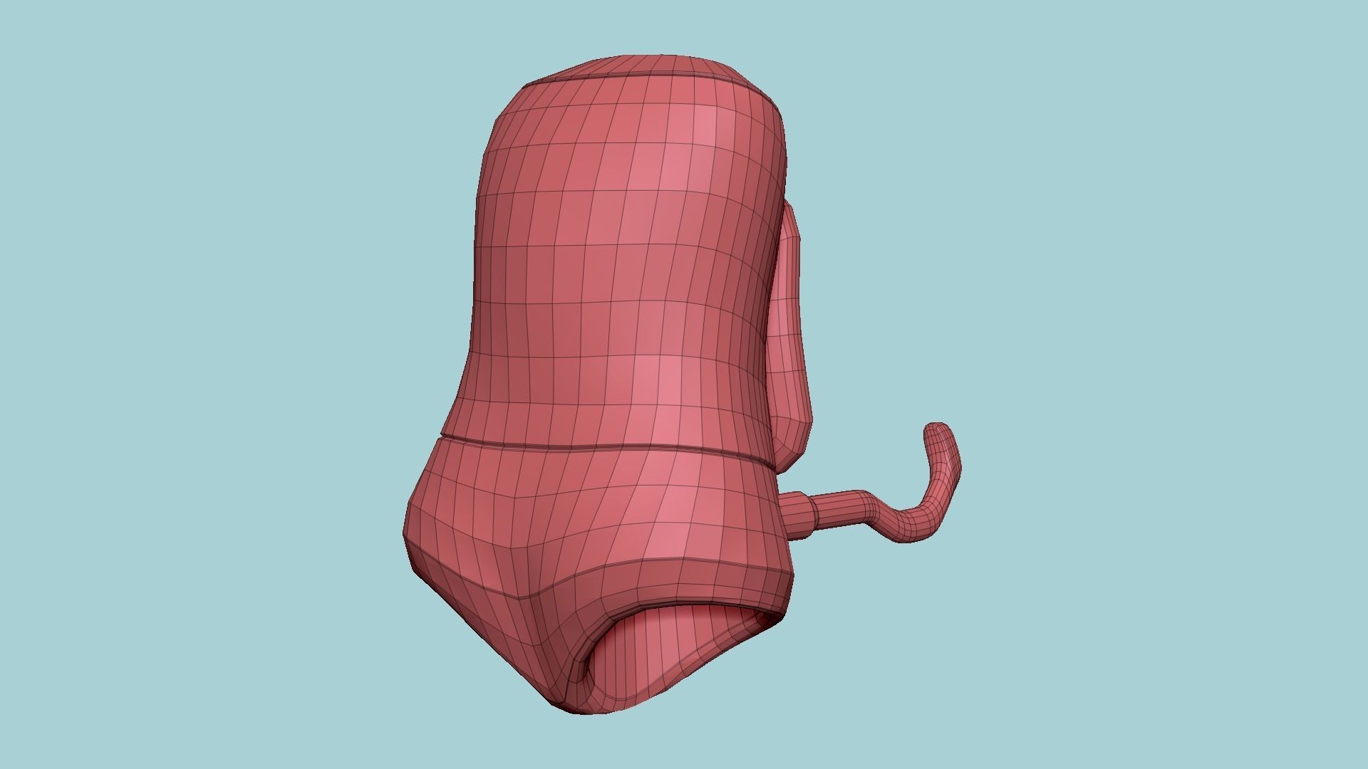 Jetpack J07 Light Steel - SciFi Character Design Low-poly 3D model_18