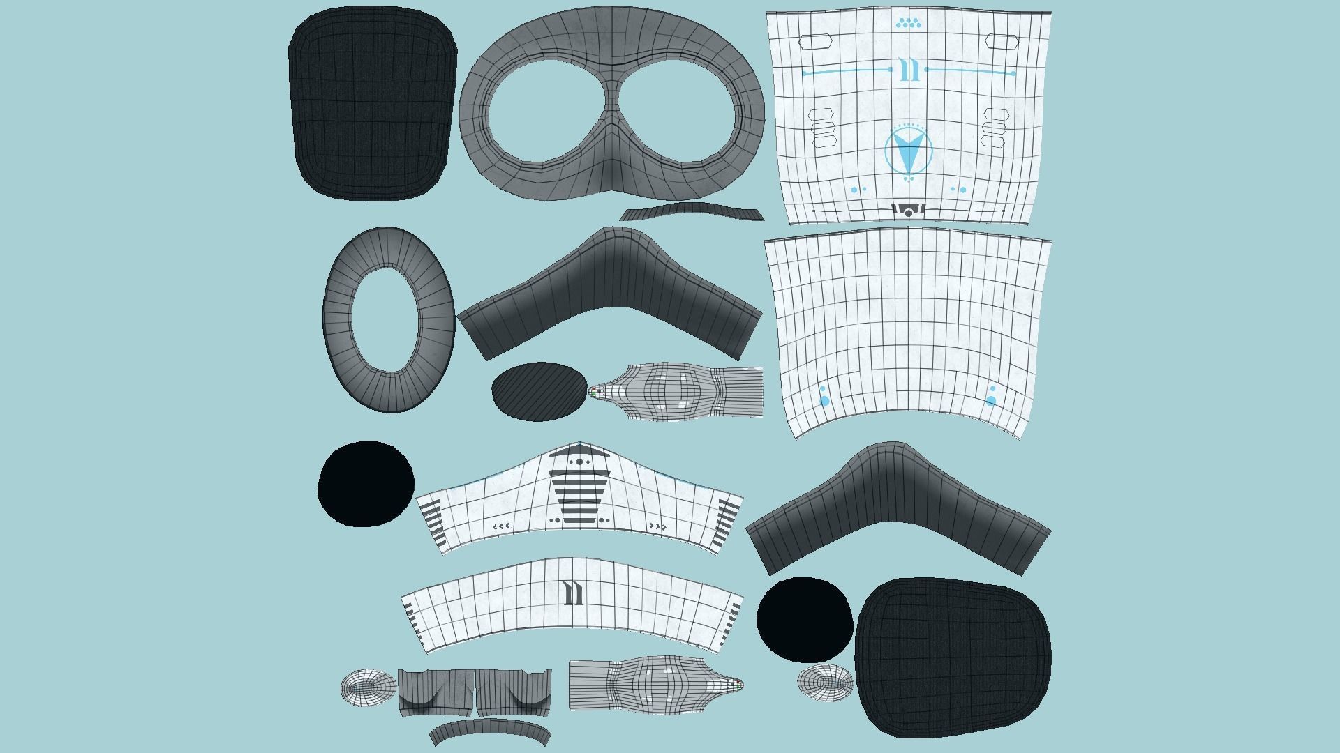 Jetpack J07 Light Steel - SciFi Character Design Low-poly 3D model_5