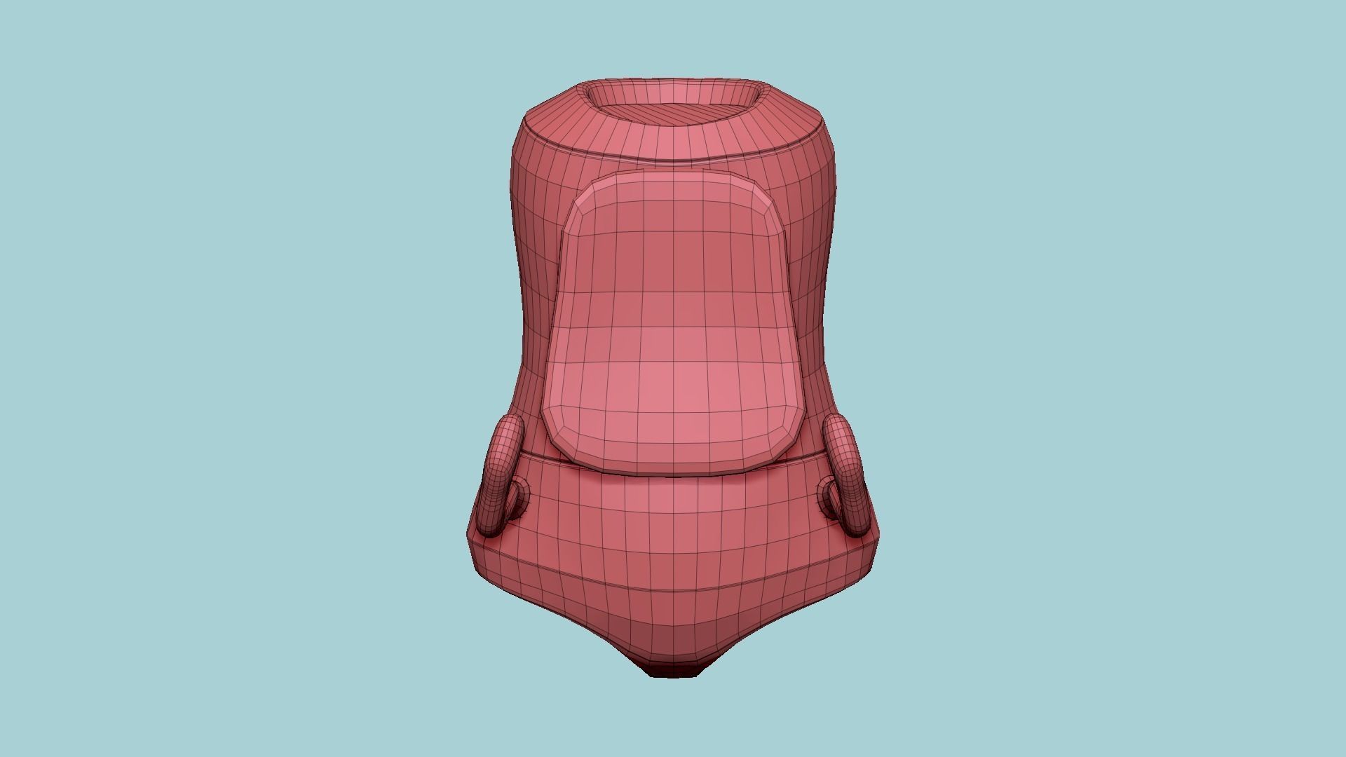 Jetpack J09 Black Camouflage - SciFi Character Design Low-poly 3D model_15