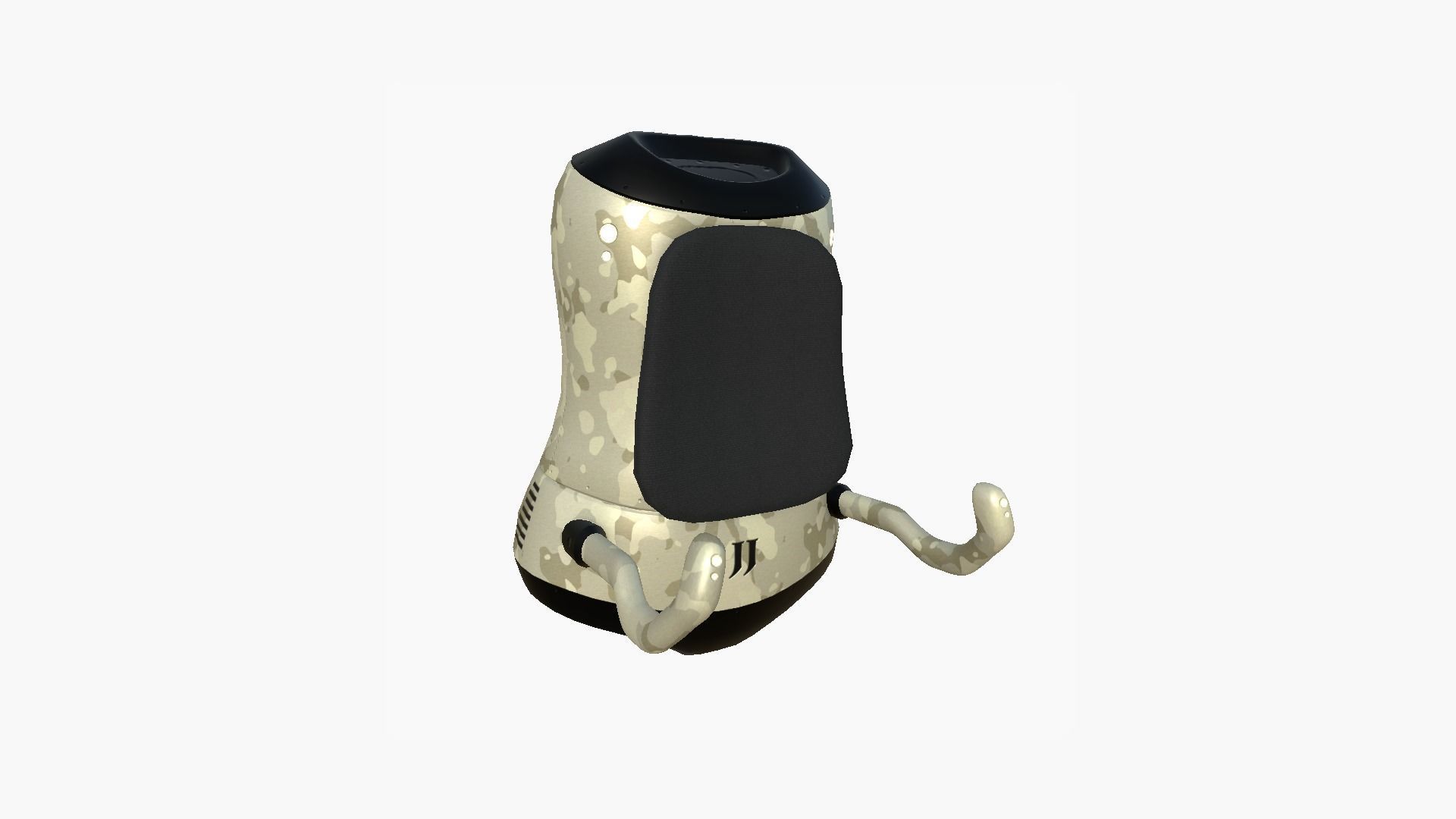 Jetpack J10 Desert Camouflage - SciFi Character Design Low-poly 3D model_1