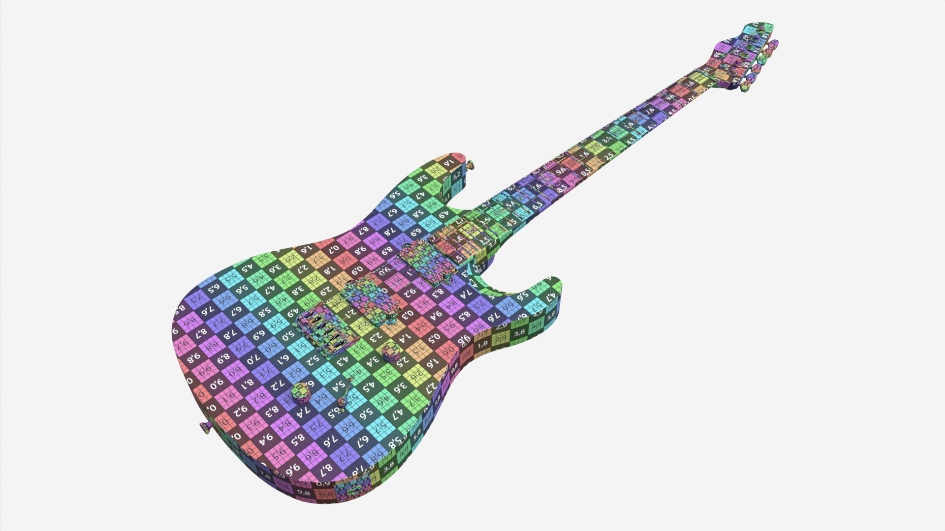 Electric guitar 01 3D model_6