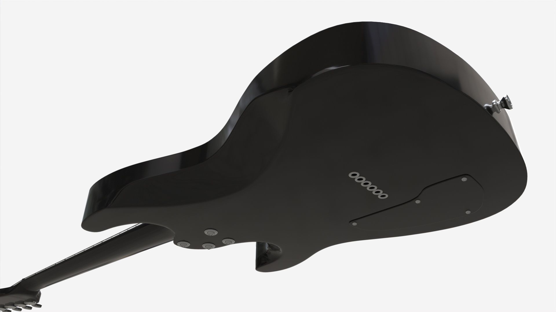 Electric guitar 01 3D model_2