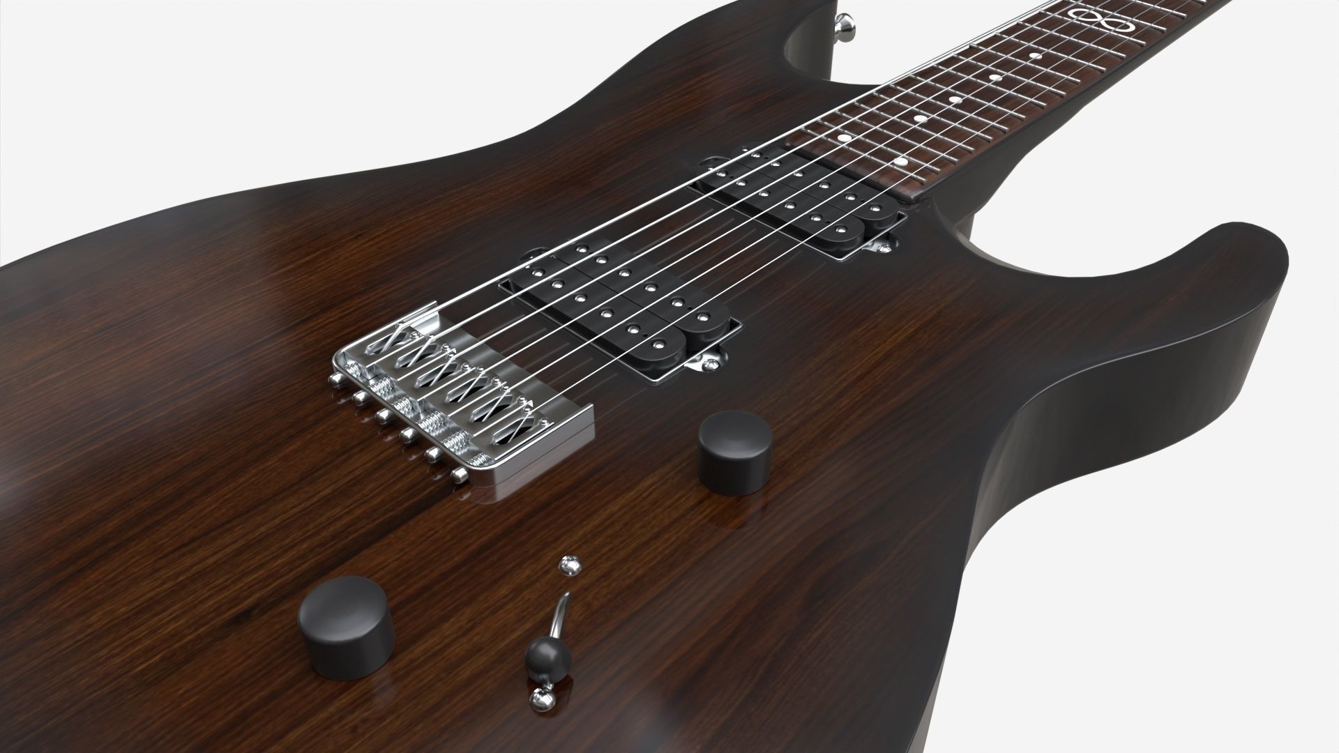 Electric guitar 01 3D model_4