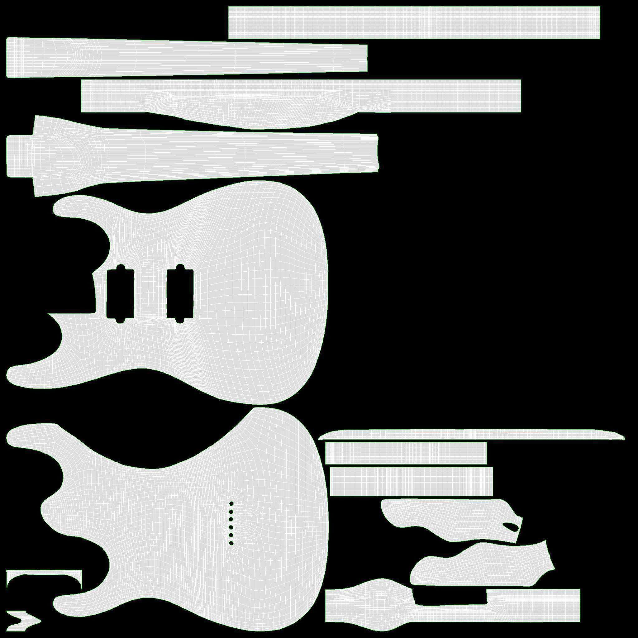 Electric guitar 01 3D model_10