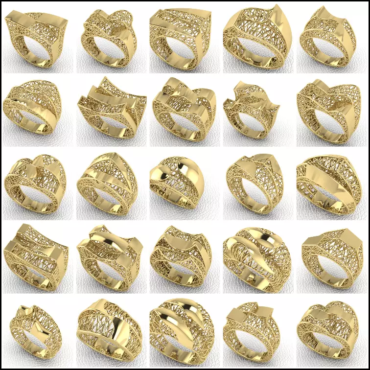 TURKISH RINGS 3D print model