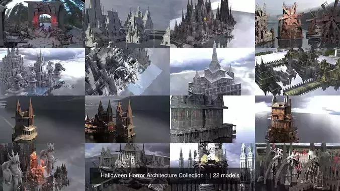 Halloween Horror Architecture Collection 1 