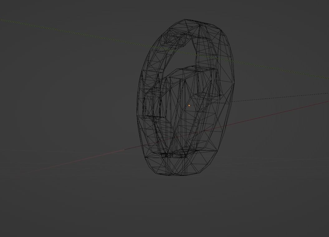 Low Poly Citroen C3 Picasso MPV Steering Wheel Low-poly 3D model_22