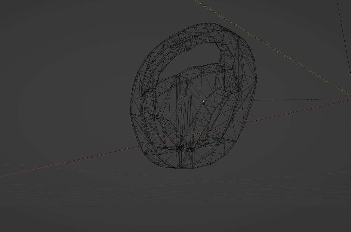 Low Poly Citroen C3 Picasso MPV Steering Wheel Low-poly 3D model_21