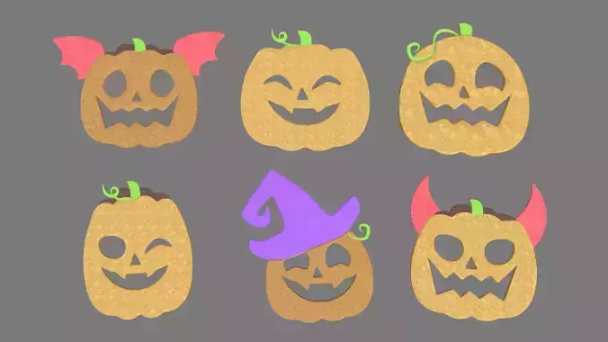 Halloween Pumpkin Cookies Pack 01