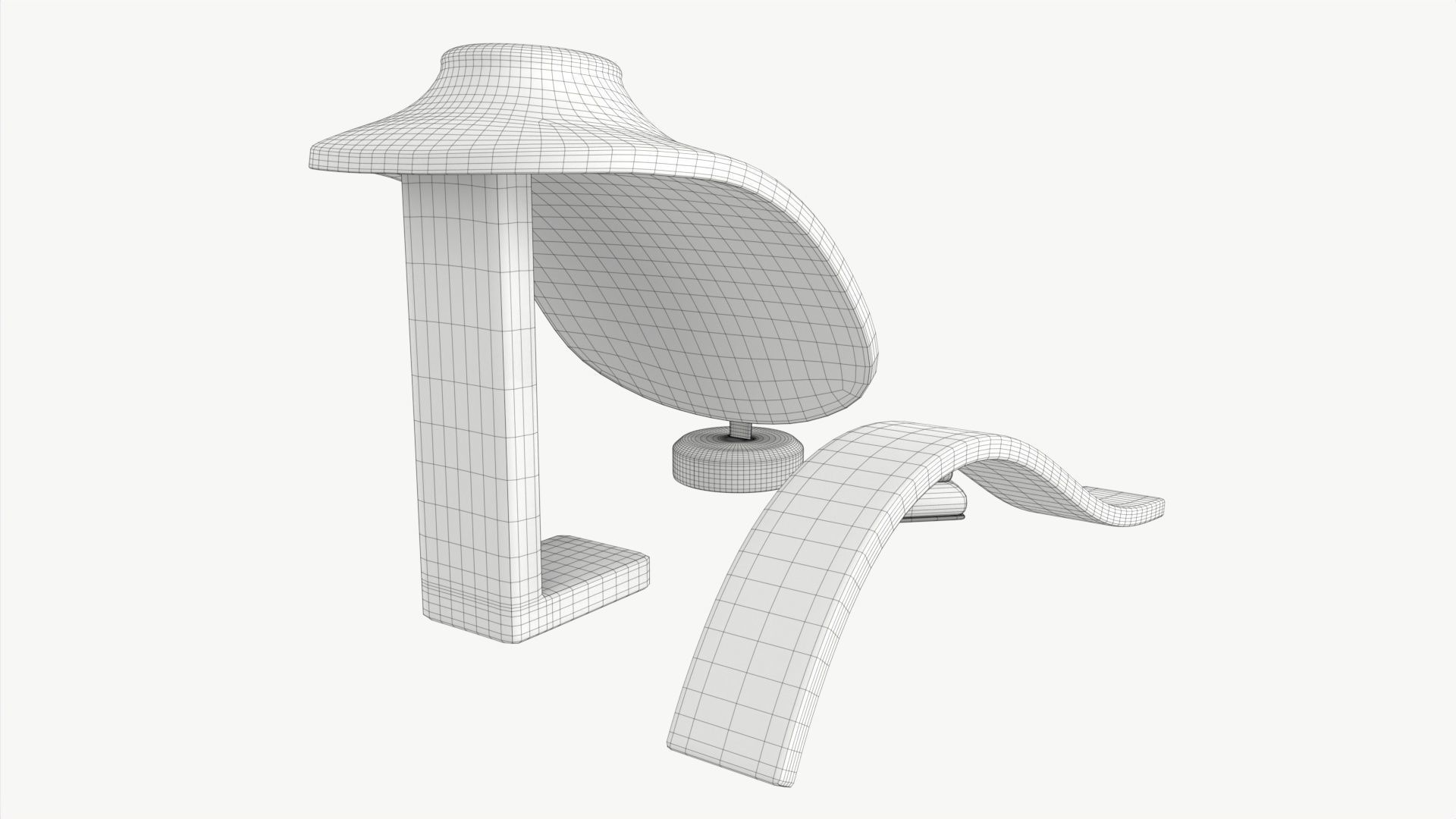 Leather Jewelry Display Stands 3D model_9