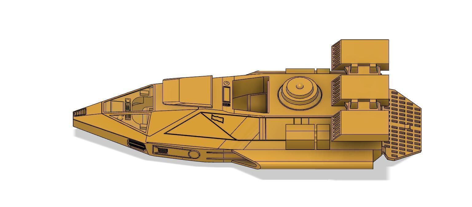Tatooine v35 speeder  3D print model_9