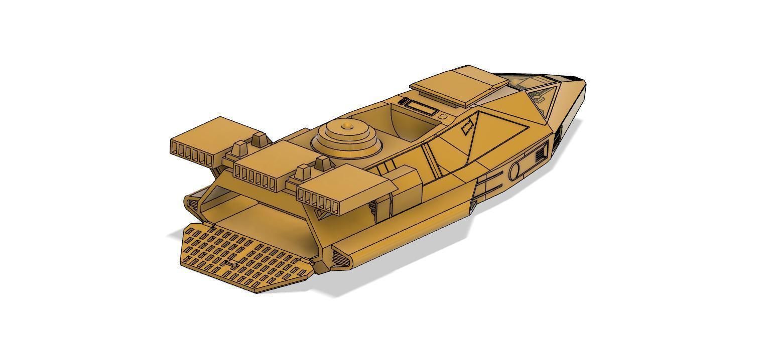 Tatooine v35 speeder  3D print model_7