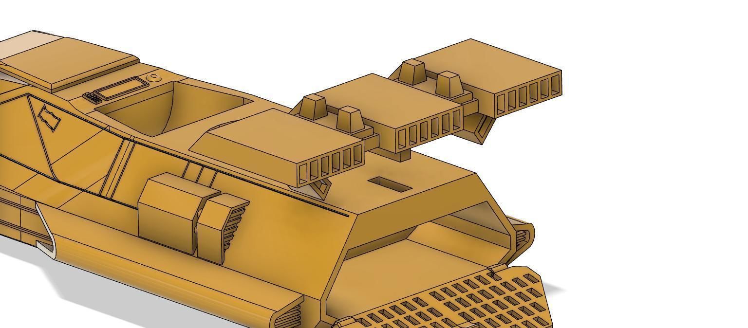 Tatooine v35 speeder  3D print model_4