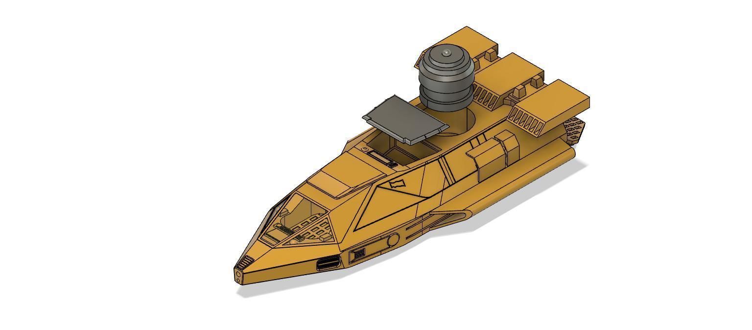 Tatooine v35 speeder  3D print model_3