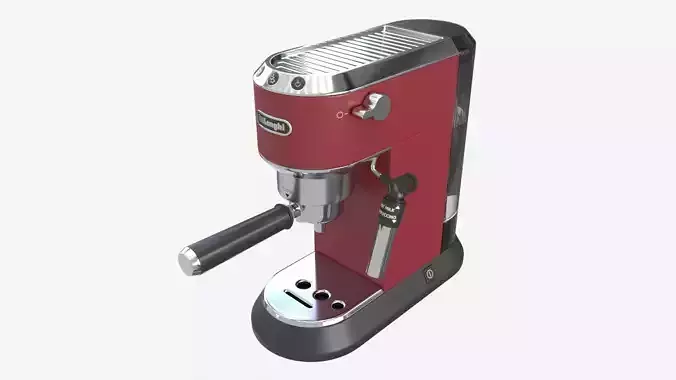 Manual espresso maker Delonghi EC685R Red 3D model