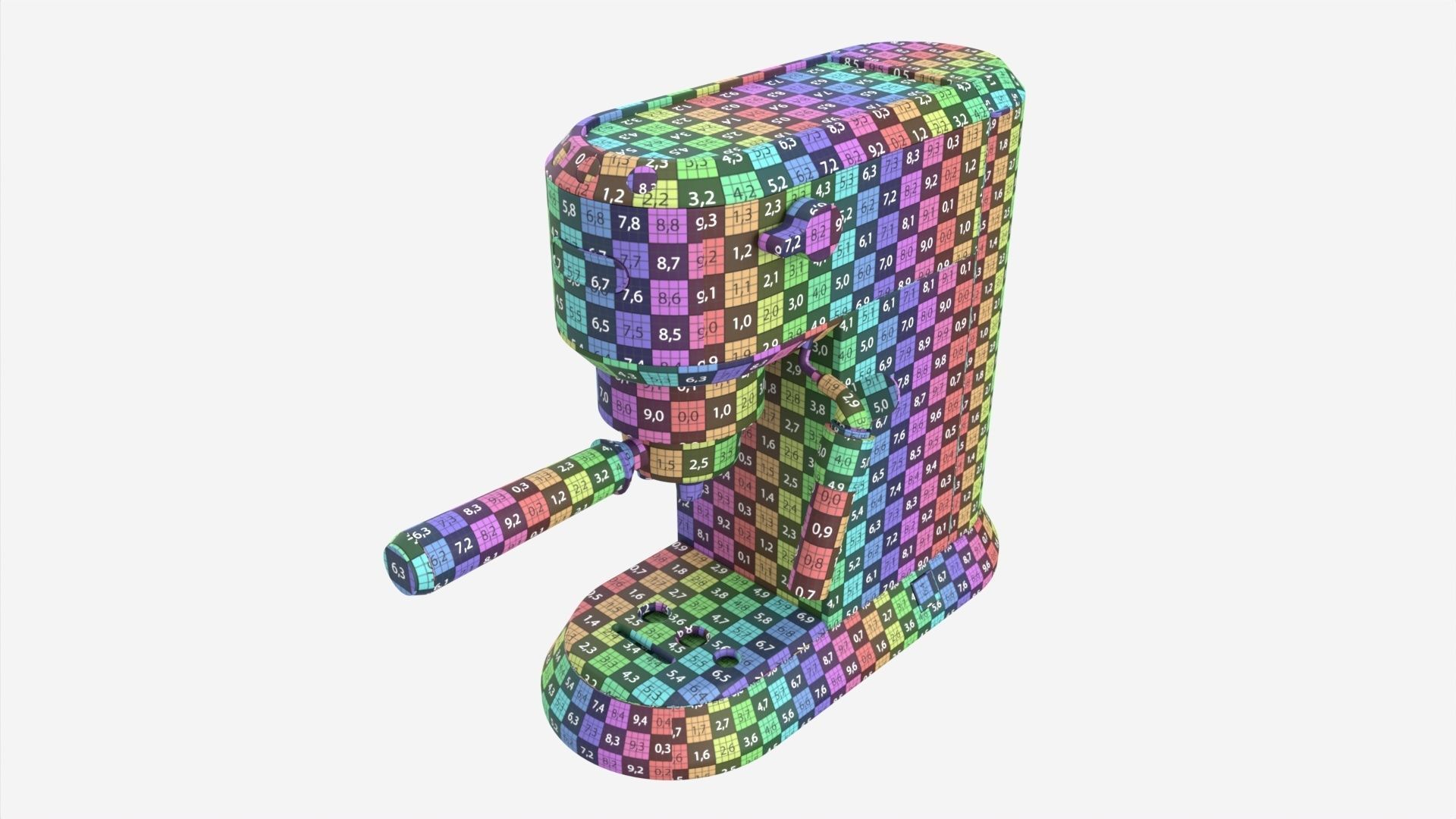 Manual espresso maker Delonghi EC685R Steel 3D model_7