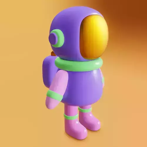 Game-Ready Low Poly Astronaut