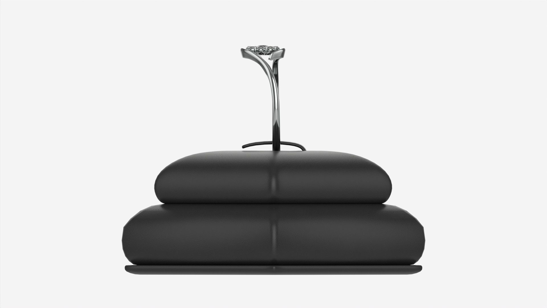 Ring Leather Display Holder Stand 04 3D model_6