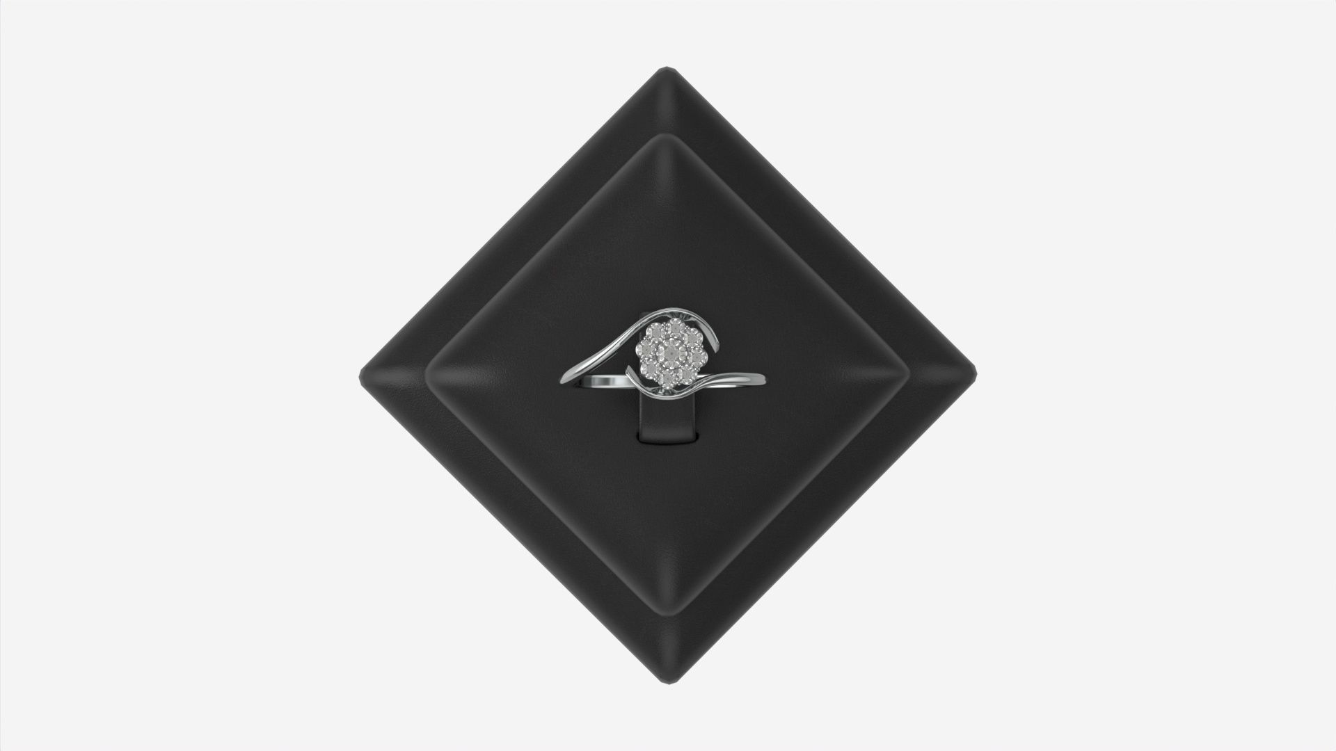 Ring Leather Display Holder Stand 04 3D model_7