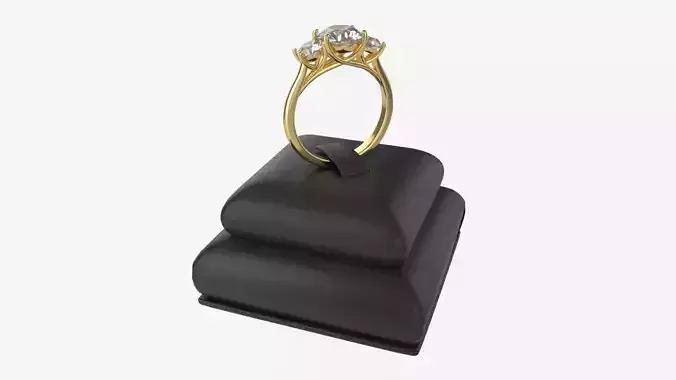 Ring Leather Display Holder Stand 05