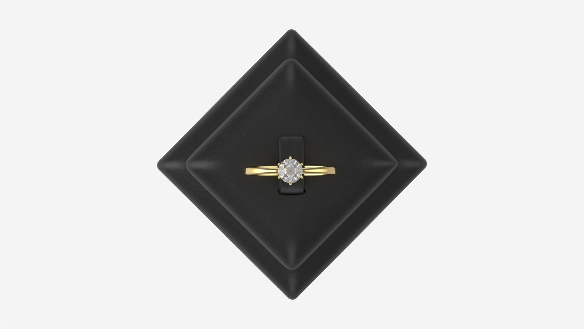 Ring Leather Display Holder Stand 06 3D model_7