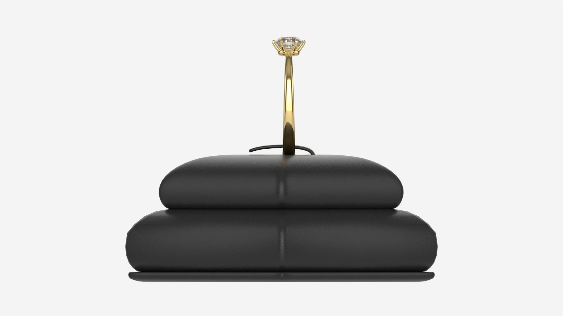 Ring Leather Display Holder Stand 06 3D model_6