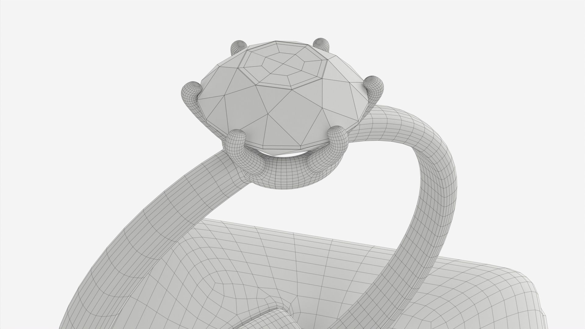 Ring Leather Display Holder Stand 06 3D model_10