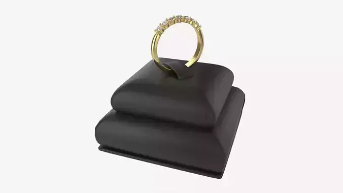 Ring Leather Display Holder Stand 07