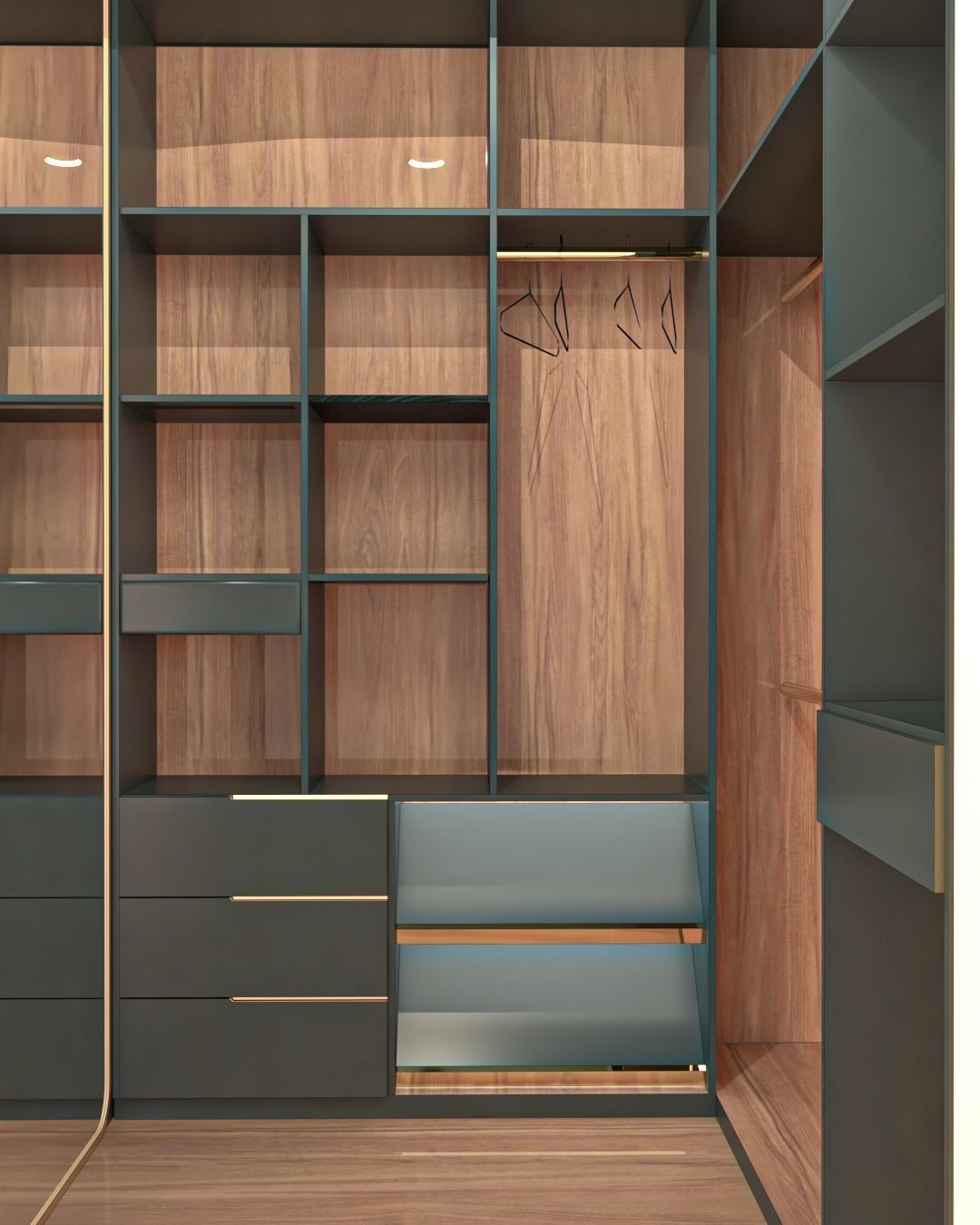 Dressing room Cosmic blue 3D model_1