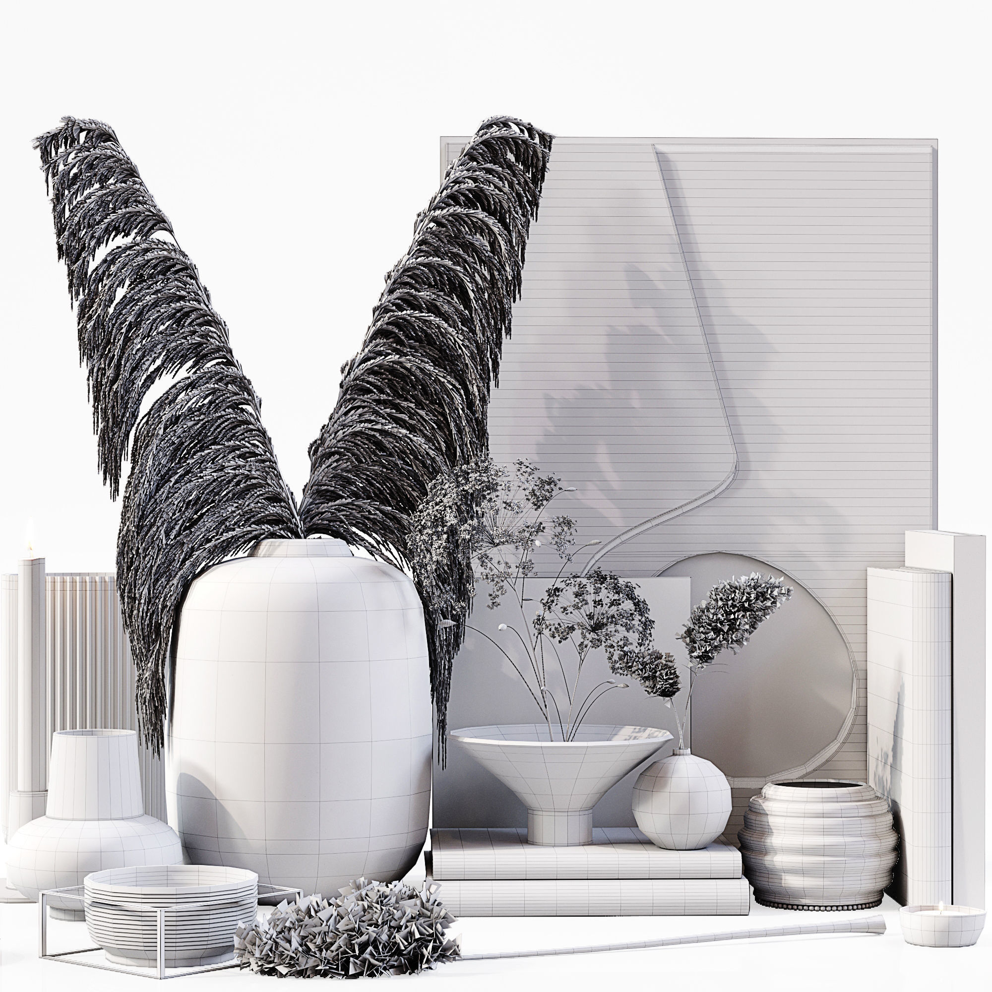 Decor Set 074 3D model_4