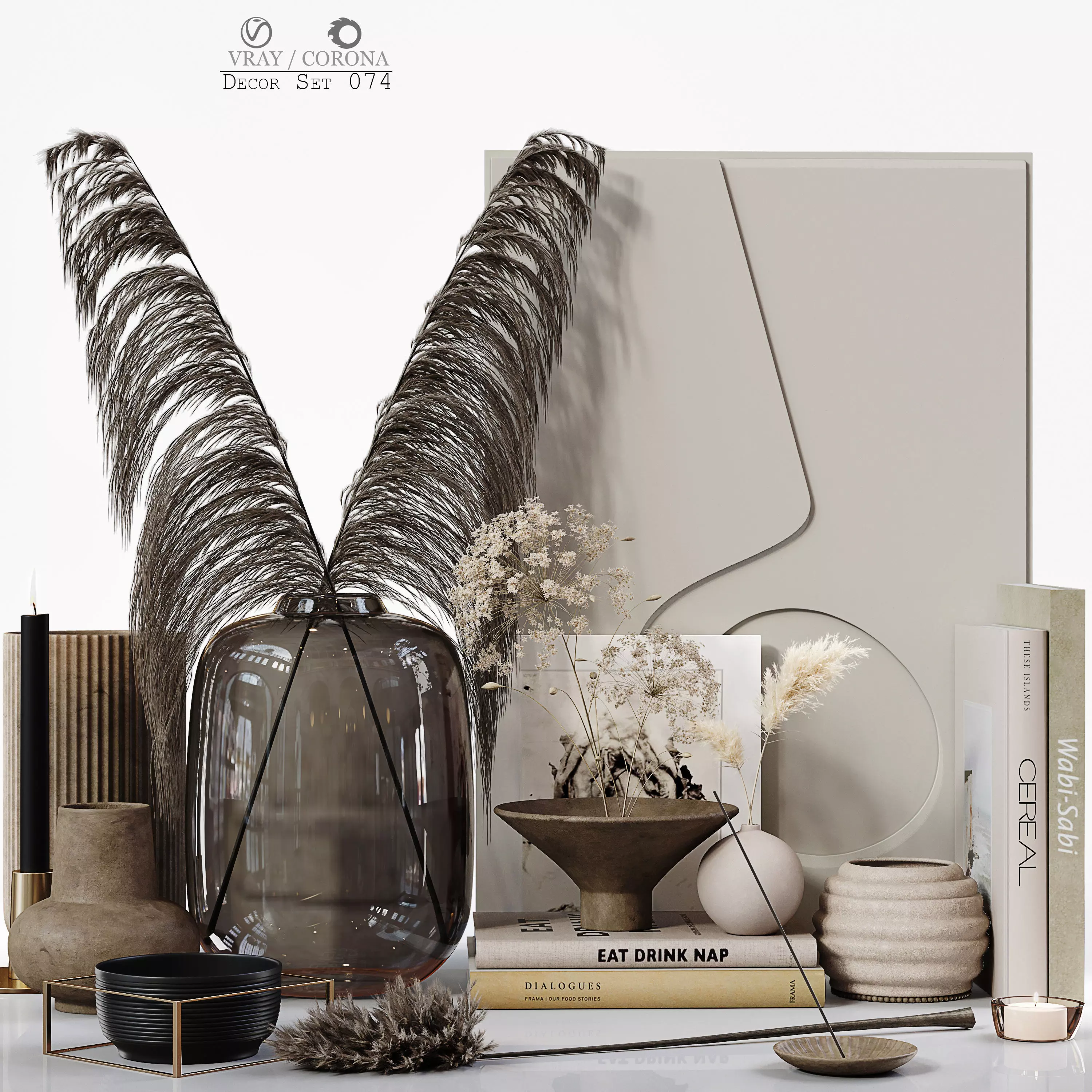 Decor Set 074 3D model_0