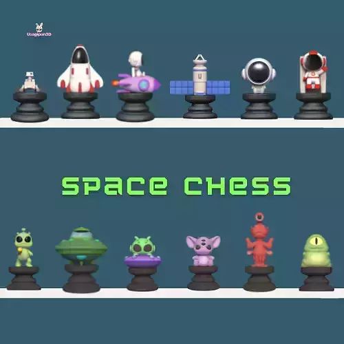 Space Chess 3D print model